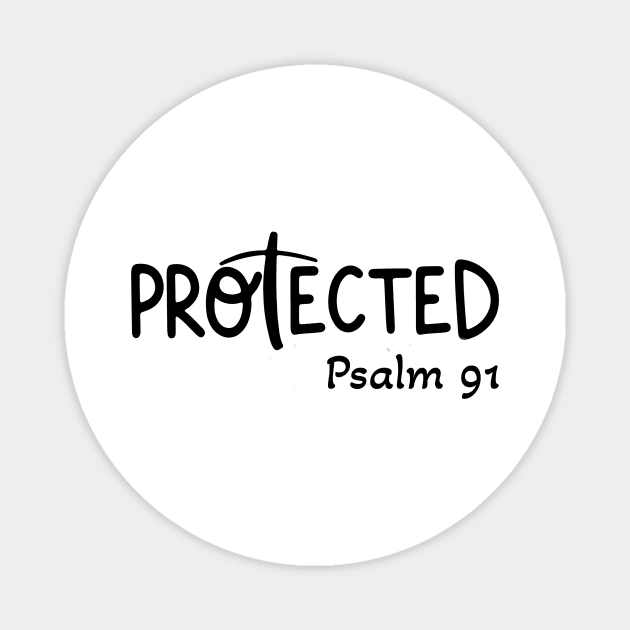 Psalm 91 Protected Magnet by Therapy for Christians